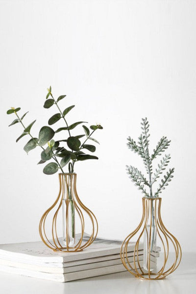 Decorative Metal Flower Pot - Set of 2 Minimalist Modern Flower Pot
