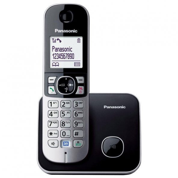 Panasonic KX-TG6811 Siyah Kablosuz DECT Telefon İNKİÇ KAYIT KAPASINDAK