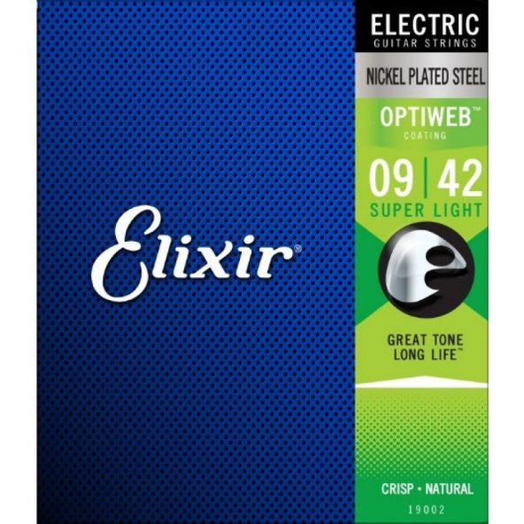 Elixir 19002 Optiweb Super Light Electric Guitar String (9-42)