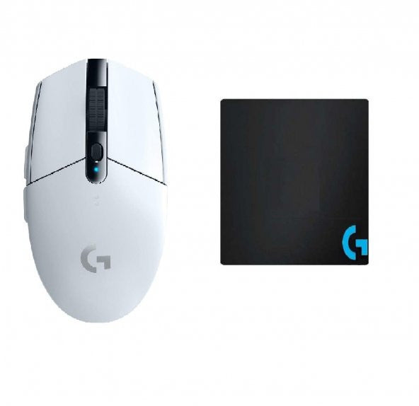 Logitech G305 Black Wireless Gaming Mouse And Oem Mouse Pad 40X30 Cm
