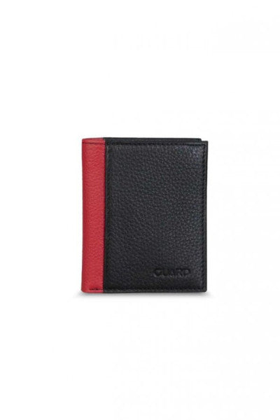 Guard Black/Red Mini Genuine Leather Men's Wallet