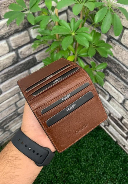 Guard Tan Design Genuine Leather Card Holder