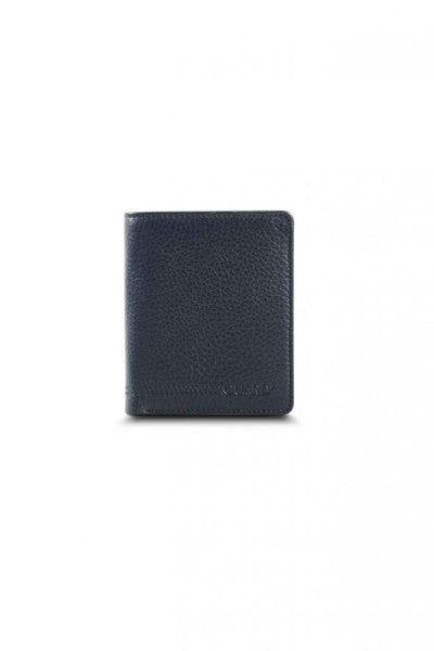 Guard Medium Double , Coin section Navy Blue Men's Wallet Genuine Leather