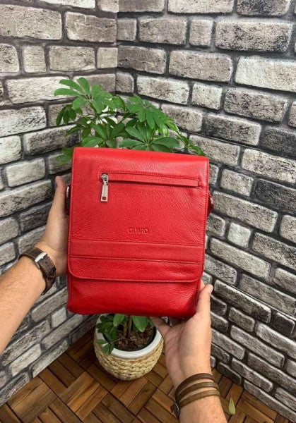 Guard Red Genuine Leather Bag