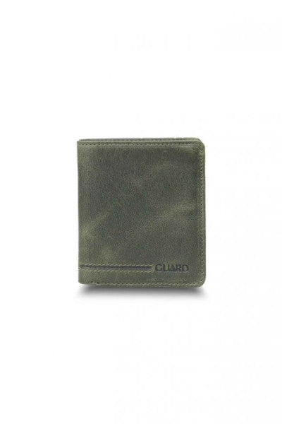 Guard Green Tiguan Crazy Minimal Sport Leather Men's Wallet