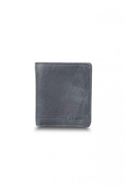 Guard Black Tiguan Crazy Minimal Sport Leather Men's Wallet