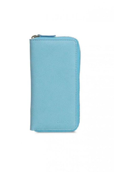Guard Turquoise Zippered Portfolio Wallet
