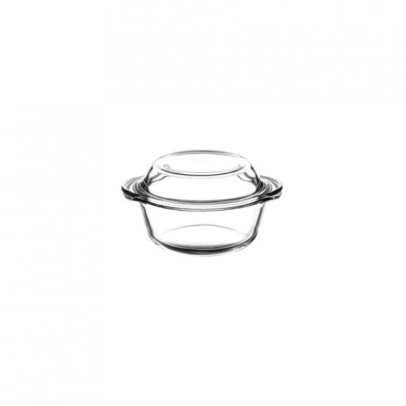 Paşabahçe Pyrex 1 Liter Glass Pot with Lid 59033