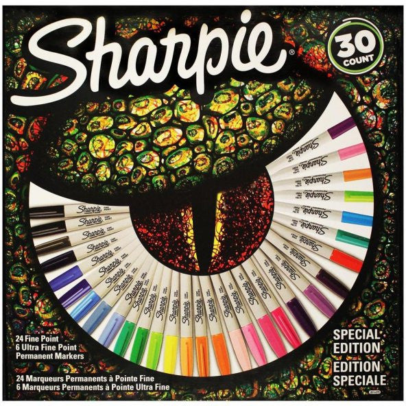 Sharpie Lizard 30 Pcs Fine Permanent Marker Pen Set 2061335