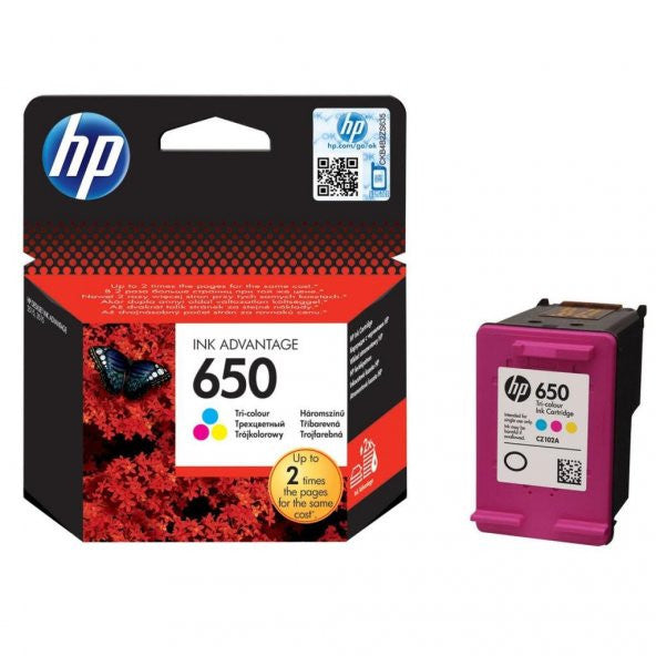 Hp 650 Color Colorful Cartridge Cz102Ae