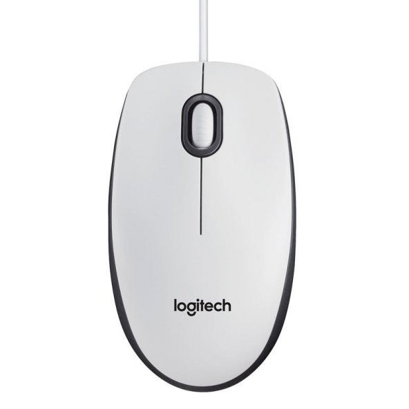Logitech 910-050004 M100 White Wired Mouse