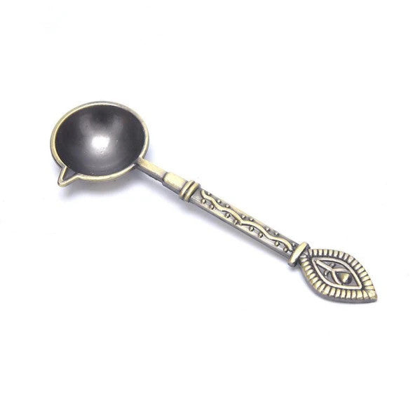 Wax Seal Melting Spoon Cast Solid Brass Oxide Retro Style