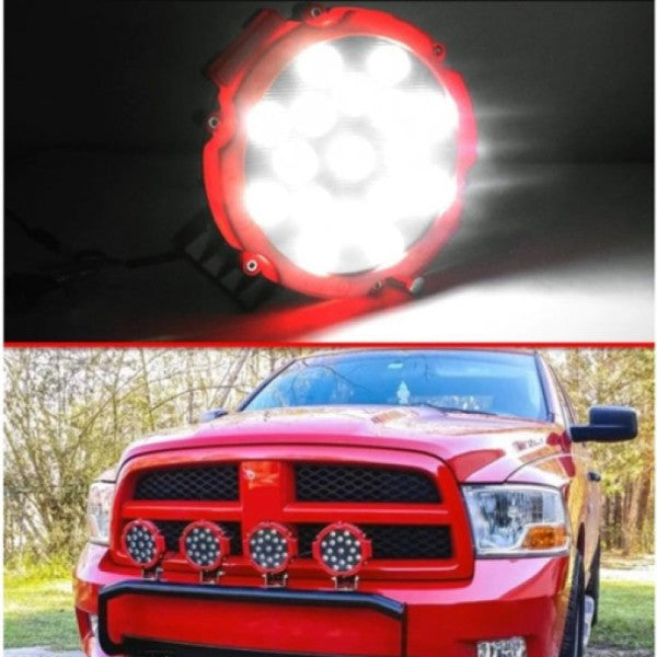 7 Inch 17 Led 51 W White Thick Daytime Led Emitter Penetrating Off Road Headlight Work Light Fog Lamp