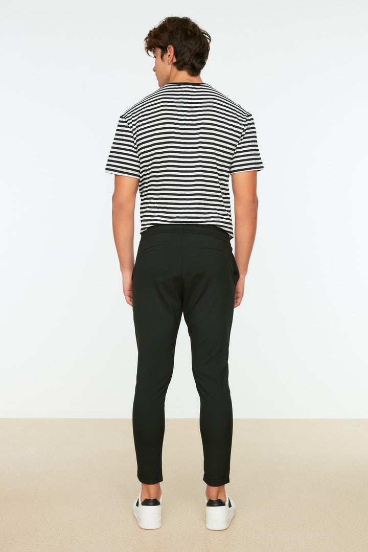 Trousers |  Trendyol Man Men's Elastic Waist Slim Fit Trousers Tmnaw21Pl0107.