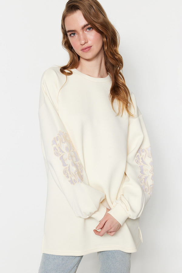 Trendyol Modest Sleeves Embroidered Knitted Tunic Tctss23Uk00042