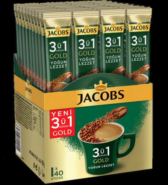 Jacobs 3-in-1 Gold Coffee Mix Intense Taste 40 Pieces