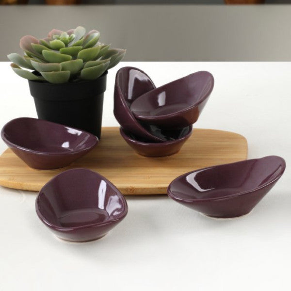 Keramika Purple Wave Cookie/sauce Bowl 12 Cm | 6 Pieces
