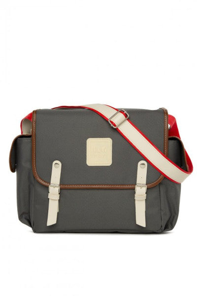 Bagmori Gray Strap Detailed Covered Mother And Baby Bag