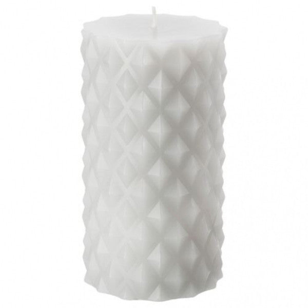 Ikea Samtycka Decorative Block Candle Light Gray 14 Cm