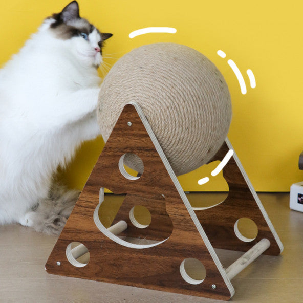 Tineke Wooden Rope Cat Toy Ball Cat Scratching