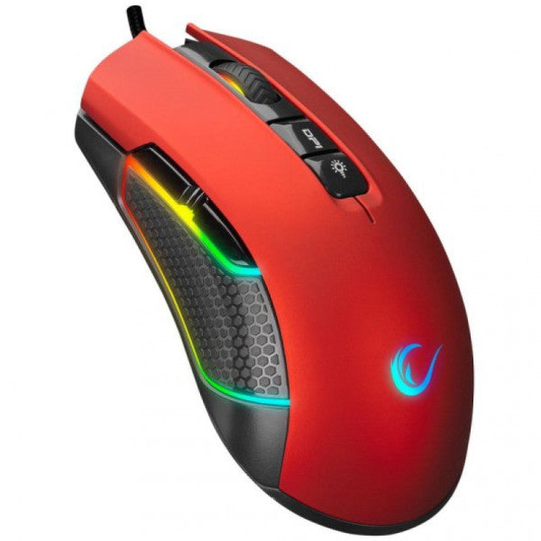 RAMPAGE SMX-R600 Python USB Red 12400 DPI MOUSE