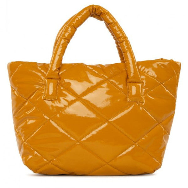 Bagmori Yellow Quilted Inflatable Bag