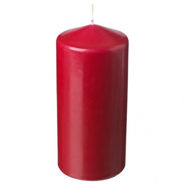 Ikea Fenomen Red Block Candle 14 Cm Decorative