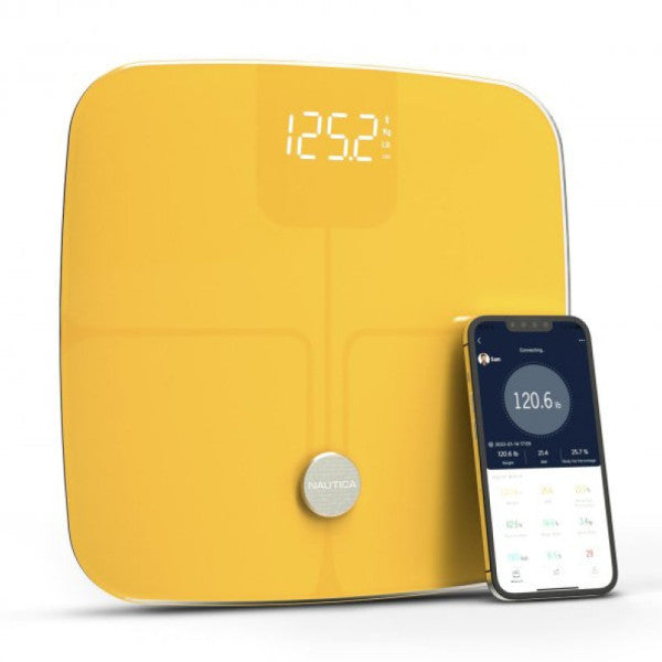 Nautica Classic Collection Plus Body Analyzer Smart Bluetooth Scale Yellow