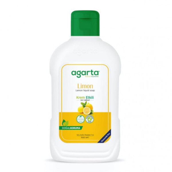 Agarta Natural Creamy Effect Liquid Soap Lemon 1500 ML