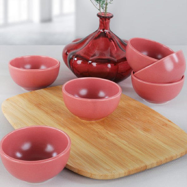 Keramika Cloud Matt Dried Rose Snack/sauce  Bowl 8 Cm | 6 Pieces