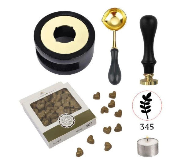 Invitation Wax Seal Application Set Black Color 337 Spring Branch