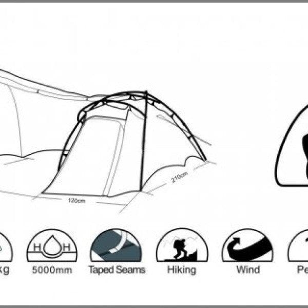 Wildland C Mover 3 Season 1 Person Camping Tent