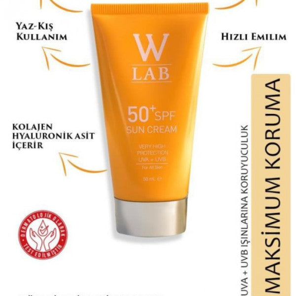 W-Lab Sun Cream Spf50+ Sunscreen 50 Ml