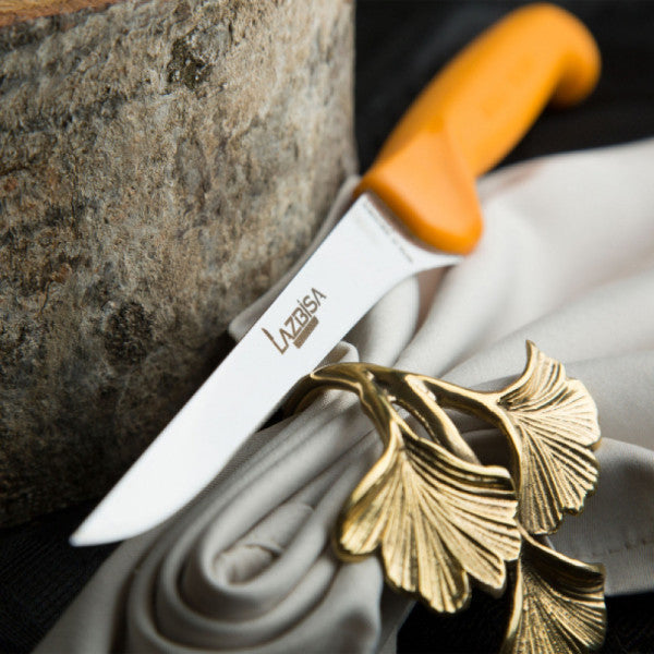 Lazbisa Kitchen Knife Set Meat Butcher Knife Special Gold Series Set of 4