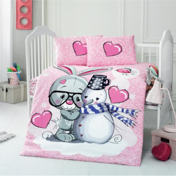 Komfort Home Baby Duvet Cover Set 100% Cotton / Love