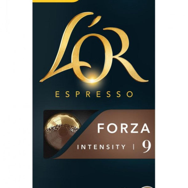 Curd - Forza - Intensity 9 - Nespresso Compatible 10 Pieces Aluminum Capsules Coffee