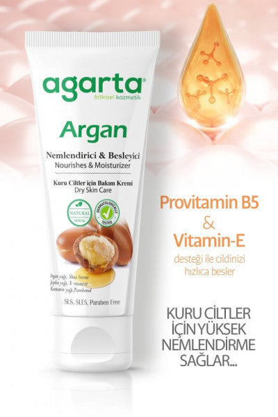 Natural Face and Hand Nourishing Argan Oil Skin Care Cream 75 ml