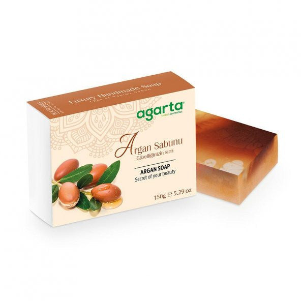 Agarta Natural المصنوعة يدويًا Argan Soap 150 Gr