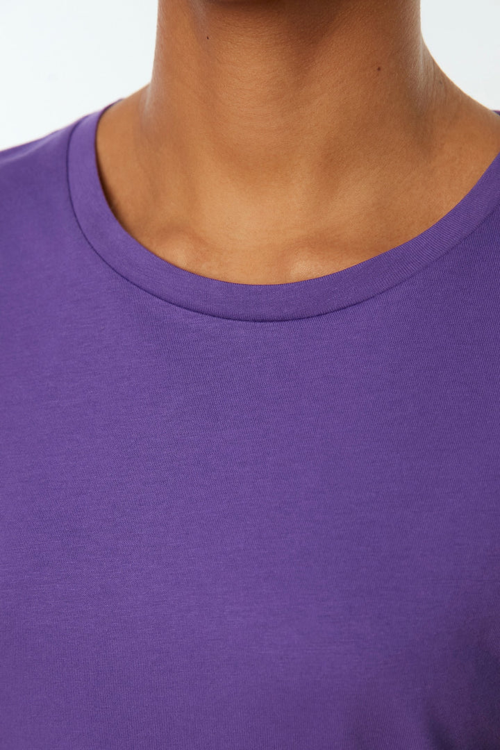 Shirts & Tops |  Trendyolmilla Petrol 100% Cotton Single Jersey Crew Neck Boyfriend Knitted T-Shirt Twoss20Ts0134.