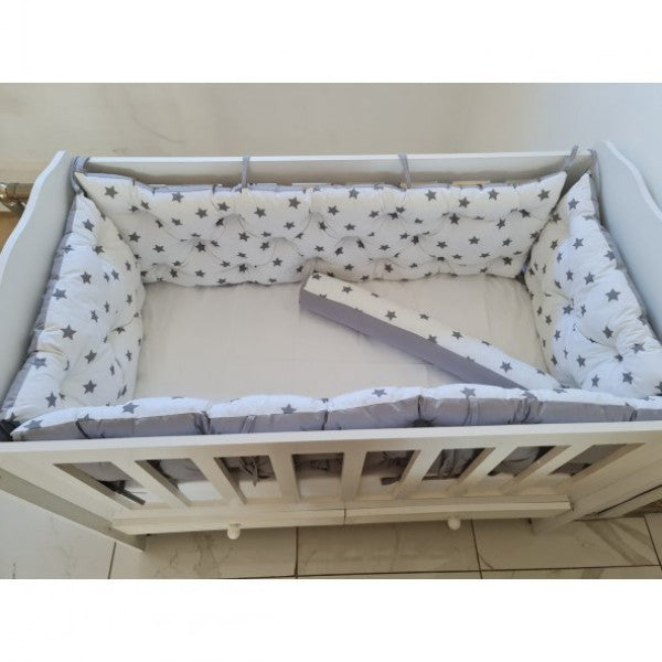 70X130 Double-Way Crib Side Protection 45Cm Height (With Snake Pillow Gift)