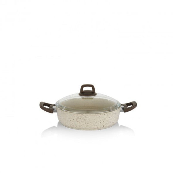 Schafer Profuse Incombustible and Non-stick Pot - 24Cm -Cream