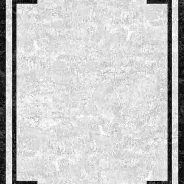 Framed Non-Slip Base Digital Printed Washable Carpet Gray 80X150