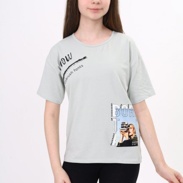 Toontoy Girl's Bornta Printed T-Shirt