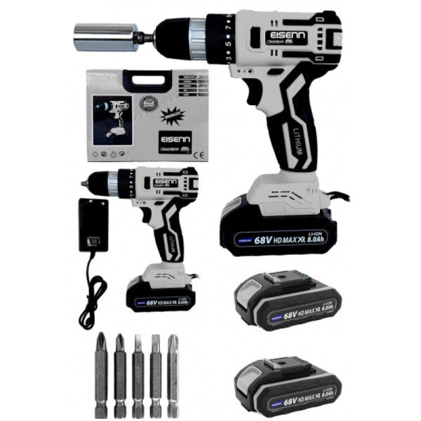 Eisenn Germany Technology BRUSHLESS Brushless BL Motor 58 V 8 AH Samsung Double Cordless Drill