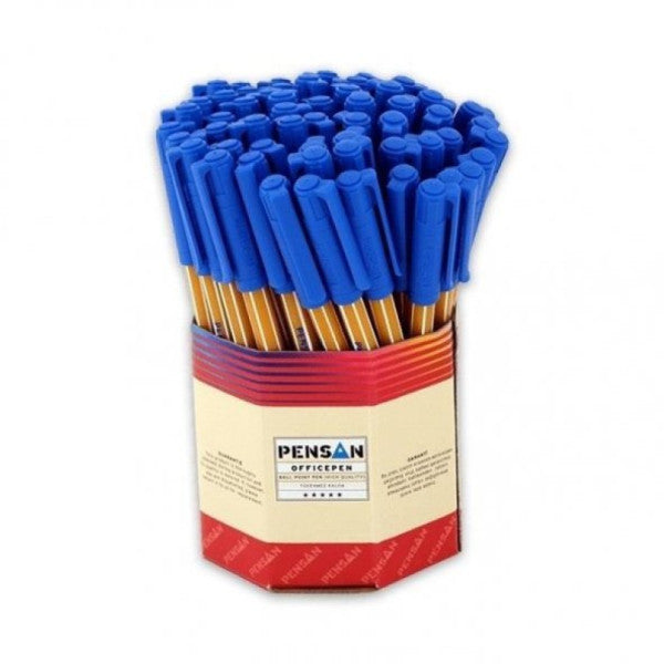 Pensan Ofispen Blue 60 Pack Pobing Pen 1010