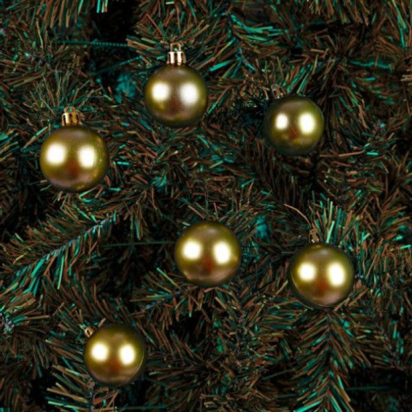 Waldern 6-Piece Christmas Pine Tree Ball 4 Cm Gold