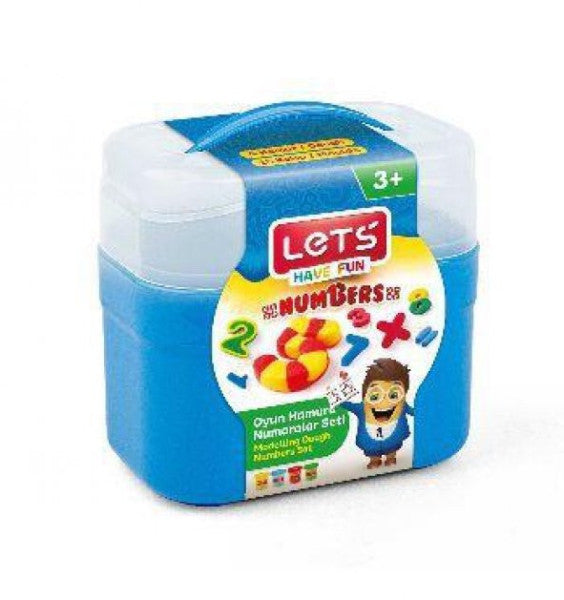 Lets Play Dough Numbers Set 4X75 Gr 19 Pieces L-8497