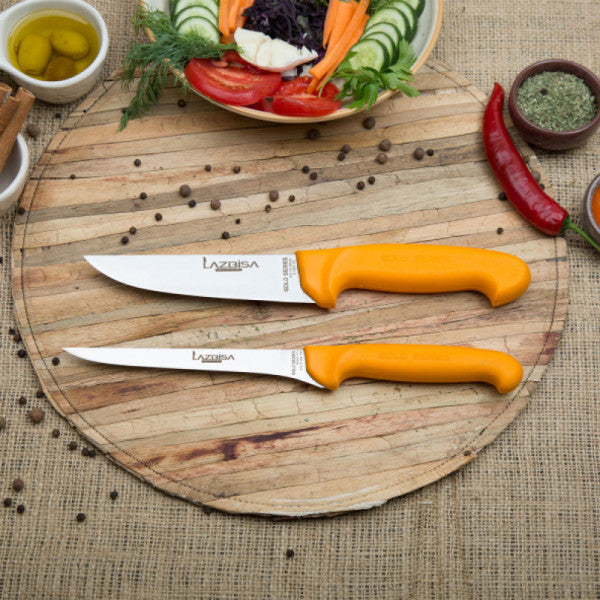 Lazbisa Kitchen Knife Set Butcher Meat Fish Fillet Knife And Butcher 1 Gold Series