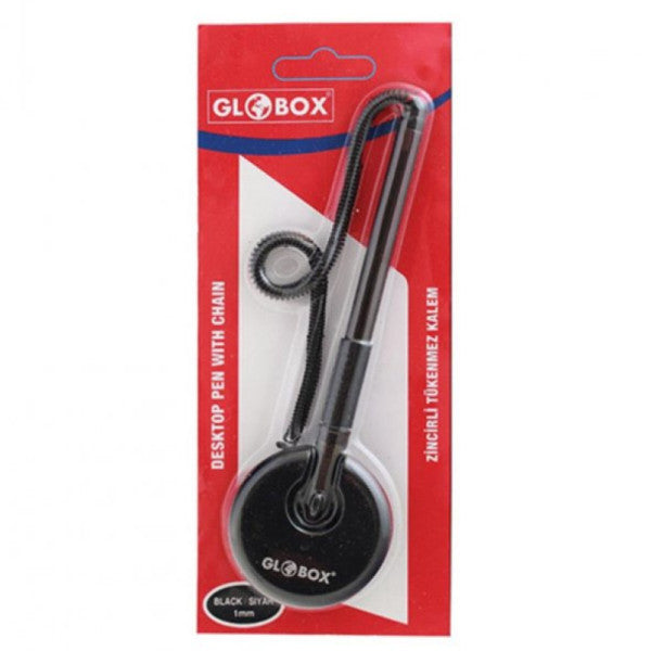 Globox Ballpoint Pen With Chain Black 1035
