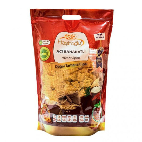 Haşiroğlu Hot Spicy Natural Tarhana Chips 450 G ℮